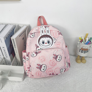 New Labubu Large Capacity Children's Schoolbag Primary School Student's Backpack Bubble Mart Kindergarten Girl's Cute Bag