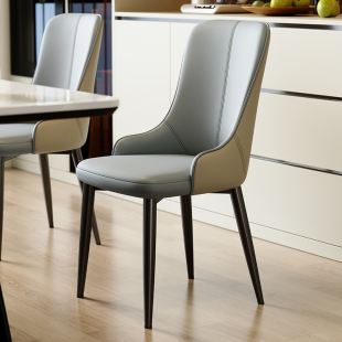 Nordic Dining Chair Minimalist Modern Simple Chair Household Metal Chair Light Luxury High-end Sense Stool Backrest Internet Celebrity