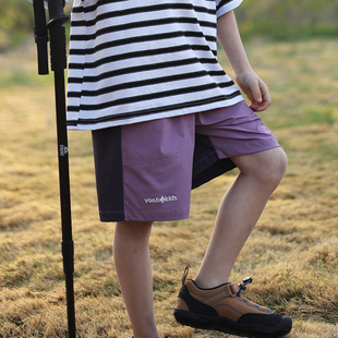 VonbonKids Outdoor Quick-drying Nylon Water-repellent Double-line Sports Boys Pants Summer Girls Shorts Outer Wear