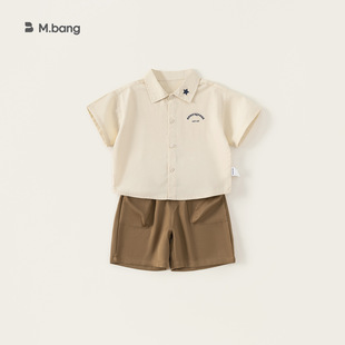 babycity Summer Boys' Tie Shirt Baby's Pants Children's suit Academy Style Two-piece XT84011
