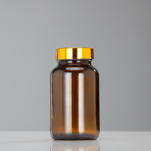 Tea Capsule Bottle Various Specifications Glass Health Care Bottle Wholesale Dark Brown Cordyceps Bottle Medicine Bottle Packaging Bottle