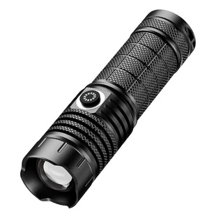 Sharp Leopard White Laser Flashlight New TYPE-C Charging Emergency Outdoor Light Strong Light Zoom White Highlight Flashlight