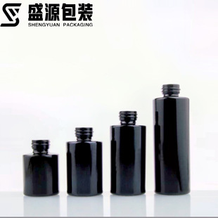 in stock 20ml black flat shoulder essence 30ml oil bottle 40ml lotion bottle glass dropper bottle stock essence divided into bottles