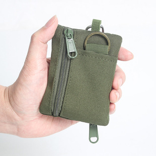 Japanese Style Mini Coin Purse Card Holder Canvas Small Wallet Zipper Youth Outdoor Sports Cosmetics Bag Small Hanging Bag Multi-Card
