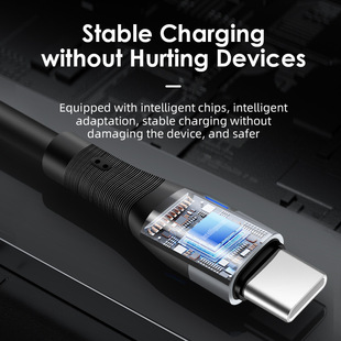 Трансграничный мобильный телефон USB-кабель светящийся быстрый кабель для передачи данных для Apple 15 Android type-c Huawei зарядный кабель