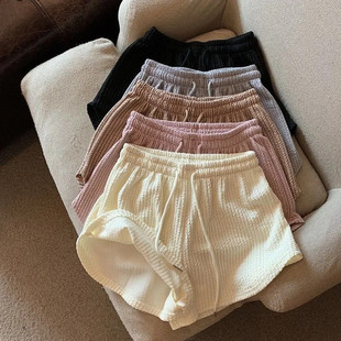 Foreign trade wholesale milk tea casual shorts 2022 summer hot selling loose slimming plus size high waist casual Hot Pants Sweatpants