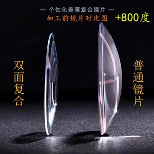 1.56 Ultra-Thin Double-Sided Composite Lens Anti-Blue Light 1.67 Farsighted Spectacle Lens Can Be Equipped with High Presbyopic Thin Lenses