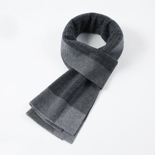 Men's Wool Scarf 100 Wool Classic Plaid Scarf Selection Australian Pure Wool Warm Scarf Gift
