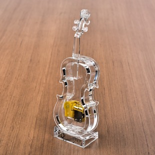 Acrylic Piano Violin Music Box Music Box Creative Furniture Ornaments Holiday Birthday Gift Crafts