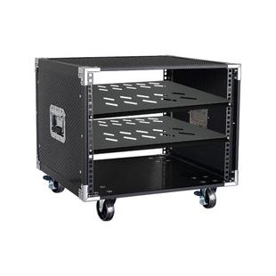 Customizable Football Pattern Power Amplifier Cabinet Home 12Uktv Audio Flight Case Removable Mixer 16U Rack