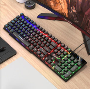 Li magnesium TX30 single keyboard new TX35 computer backlit wired keyboard wholesale 104 key office luminous keyboard
