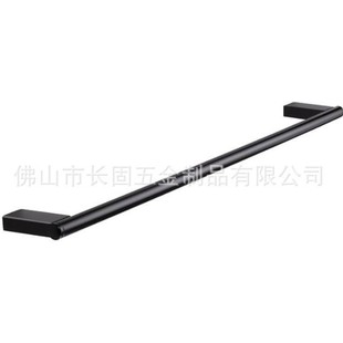 Cross-border flat seat round tube 304 stainless steel bathroom screw punching installation wall-mounted towel single rod storage rack