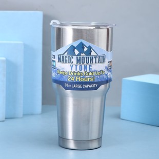 Cross-Border 30Oz Car Cup car Ice Cup stainless steel vacuum insulation Cold Beer Cup Car Cup wholesale
