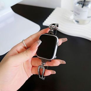 Suitable for apple watch apple watch strap iwatch678 generation se horseshoe buckle diamond bracelet chain fashion
