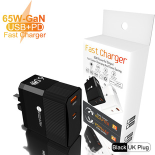 PD нитрид галлия 65W быстрая зарядка QC3.0 зарядная головка для мобильного телефона