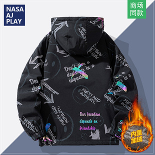 NASA смайлик пиджак с принтом для мужчин зимний новый тренд