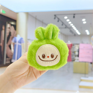 New soft cute pull cloth cloth head squeak doll pendant collection cute cartoon plush doll keychain creative
