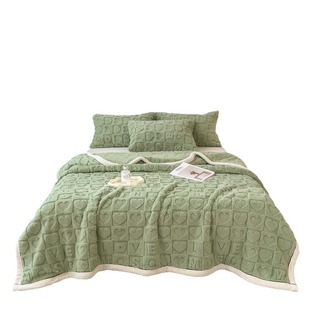 Knitted velvet love warm blanket blanket four seasons nap sofa blanket coral velvet leisure air conditioning blanket wholesale
