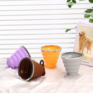 270ML силиконовая складная чашка многофункциональный творческий открытый спортивный чайник силиконовая складная чашка для кофе чашка