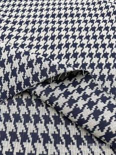 Spring and summer houndstooth Jacquard wash water denim fabric high-end pants clothing bags shoes and hats manufacturers wholesale
