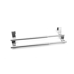Factory Direct Sales Double-tube Telescopic Towel Rack Without Punching Telescopic Towel Rack Door Back Cabinet Telescopic Hanging Rod