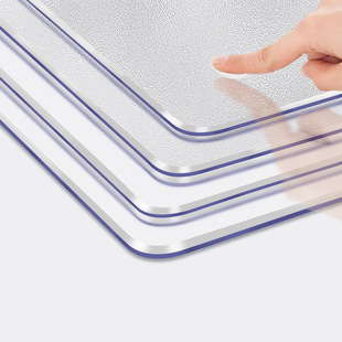 Factory direct supply of high transparent PVC soft glass wash-free waterproof anti-scalding anti-oil tea table table protection mat