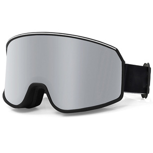 Men's and Women's Adult Ski Goggles Hd Double-Layer Anti-Fog Ski Equipment That Can Be Worn with Glasses Outdoor Glasses Wholesale