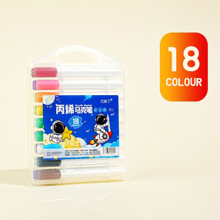 New Triangle Rod Acrylic Marker Pen Children's Drawing Graffiti Marker Pen 24/48 Color Drawing Pen Watercolor Pen