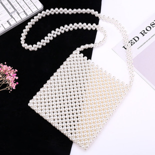 Summer Pearl Handbag Fashion Shoulder Bag Temperament Underarm Bag Acrylic Satchel Large Capacity Pearl Bag