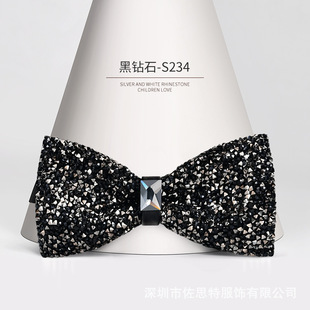 Rhinestone children's bow tie boy baby student child host performance bow kindergarten accessories 6