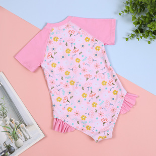 2024 New Bear Print Little Girl's Swimsuit Baby's Swimsuit