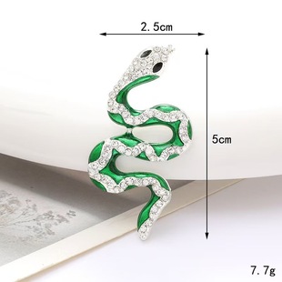 Snake Zodiac Brooch Suit Accessories Sweater Corsage Jewelry Wholesale Coat Pin Alloy Jewelry Advanced Small Style