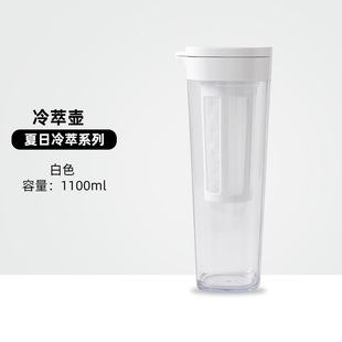 New Cold Extract Coffee Pot Cold and Heat Resistant Flower Tea Pot Household Cold Brewing Pot Fruit Tea Cold Extract Bottle with Handle Outdoor Coffee Pot
