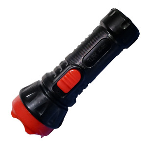 Rechargeable LED strong light color boxed tube outdoor lighting flashlight Hotel Hotel fire emergency small flashlight shoot batch