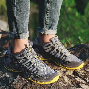 Cross-border plus size Men's Outdoor Hiking Hiking Shoes Summer Breathable Mesh Shoes Couple's Amphibious Water Shoes