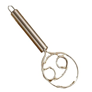Stainless Steel Double Ring Flour Mixer Multifunctional Manual Dough Beater and Noodle Tool Egg Blender