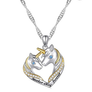 Cross Border Wish New Star Moon Double Color Necklace Fashion Women Turtle Pendant Bee Necklace for Ladies Gift