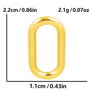 304 Stainless Steel Simple All-match Pendant DIY Necklace Bracelet Small Accessories Ring Pendant Pendant Jewelry in stock