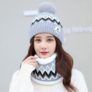 Korean Hat Children's Winter Cycling fleece-lined Knitted Hat Five-Star Standard Warm Moon Hat Fashion All-Match Autumn and Winter Hair