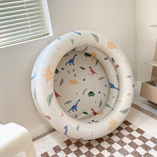 in stock Ins Denmark Vintage Striped Inflatable Swimming Pool Baby Dinosaur Pool Thickened Household Ocean Ball Pool
