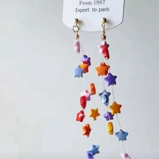 Tulle Crystal Flower Tassel Ear Hook Mori Super Fairy Small Fresh Earrings Light Luxury High Sense Niche Earrings Wholesale