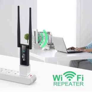 Enhanced Wireless Extender Enlarges Relay Network Router Home Wall King Receiving WiFi Signal Amplifier