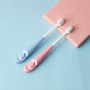 Cartoon children's soft bristle toothbrush 2-6-12 years old baby small head single set five-pointed star children's toothbrush soft bristle wholesale