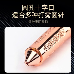 Embroidery Handmade Pen Semi-permanent Eyebrow Tattooing Water Fog Eyebrow Fog Pen God Needle Embroidery Pen Round Hole Three Round Needle High-grade Glass Gold