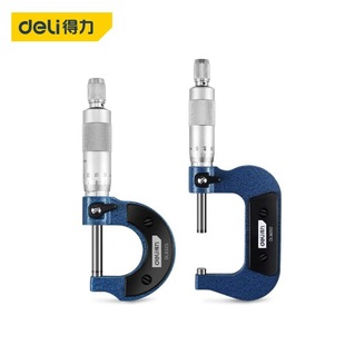 Deli tool outside micrometer high precision digital micrometer thickness gauge spiral micrometer industrial grade electronics