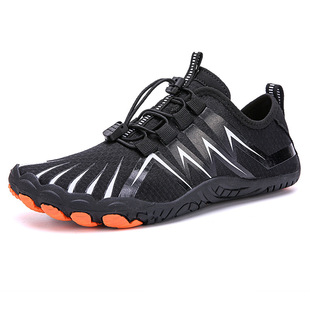 Cross-border Outdoor Beach Shoes Men's and Women's Swimming Diving Wading Shoes Couple's Non-slip Tracing Shoes Five-finger Mountaineering Fitness Shoes