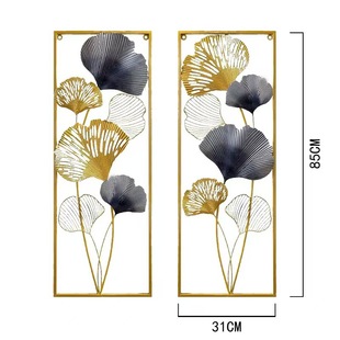 New Chinese Style Living Room Metal Leaf Pendant TV Sofa Background Wall Hanging Bedroom Room Wall Decoration Wall Decoration