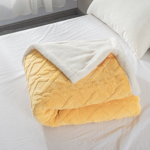 Gaigeheavy Tower velvet cashmere composite blanket milk blanket Tower velvet blanket afternoon blanket dormitory household