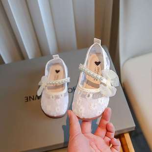 Girl's Princess Sandals 2025 Spring and Summer New Children's Mesh Breathable Single-layer Shoes Fairy Style Little Girl's Hanfu Shoes for Summer