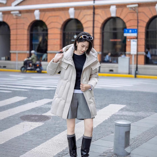Factory 2024 winter new product factory version a down jacket women 90 new national standard goose down jacket warm